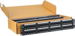 ICC ICMPP4860V PATCH PANEL, CAT 6, 48-PORT, 2 RMS, 6 PK