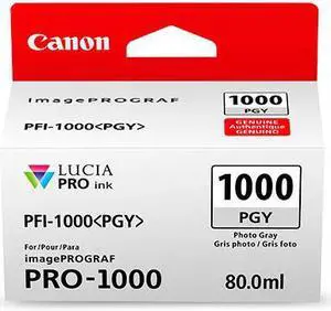Canon PFI-1000 PGY LUCIA PRO Photo Gray Ink Tank (80ml)