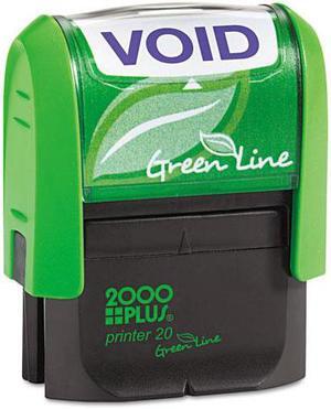 Cosco 2000plus Green Line Message Stamp, Void, 1 1/2 X 9/16, Blue 098373