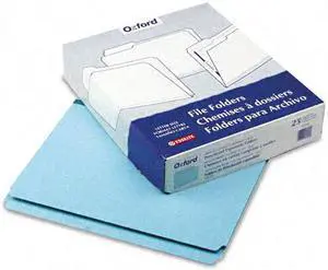 Pendaflex Pressboard Expanding File Folders Straight Cut Top Tab Letter Blue 25/Box 9200