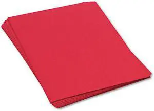 Pacon 9917 SunWorks Construction Paper  Heavy  18 x 24  Holiday Red  50 Sheets