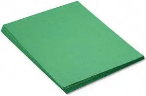 Pacon 8017 SunWorks Construction Paper  Heavy  18 x 24  Holiday Green  50 Sheets