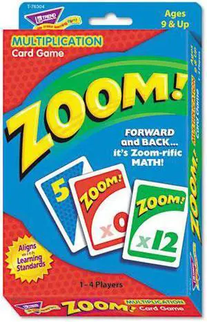 Trend Zoom Math Card Game Ages 9 and Up T76304