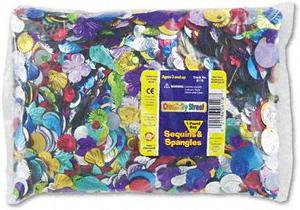 Sequins & Spangles Classroom Pack, Assorted Metallic Colors, 1 Lb/pack