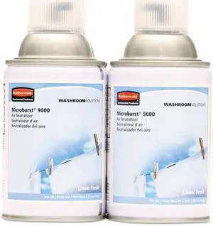 RUBBERMAID FG4012441 Air Freshener Refill,Linen Fresh,PK4