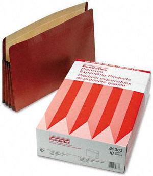 Esselte Pendaflex 85363 3 1/2   Expansion File  Straight Cut  Red Fiber/Manila  Legal  10/Box