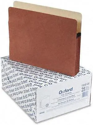 Pendaflex Standard Expanding File Pockets Manila Straight Cut 1 Pocket Letter Redrope 1524EOX