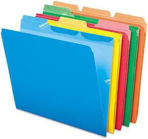 Pendaflex Ready-Tab File Folders 1/3 Cut Top Tab Letter Assorted Colors 50/Pack 42338