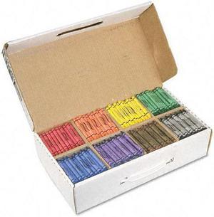 Prang 32350 - Crayons Made with Soy, 100 Each of 8 Colors, 800/Carton