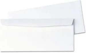Quality Park 90020B Business Envelope, Contemporary, #10, White, 1000/Box