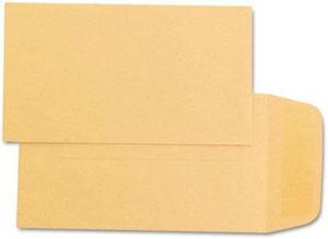 Quality Park 50162 Kraft Coin & Small Parts Envelope, Side Seam, #1, Light Brown, 500/Box