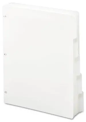 Smead 89415 Three-Ring Binder Index Divider, 5-Tab, White Smead 89415 Three-Ring Binder Index Divider, 5-Tab, White