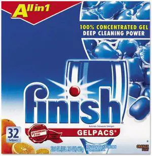 Reckitt Benckiser - 51700-81053 - Dish Detergent Gelpacs, Orange Scent, Box of 32 Gelpacs