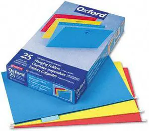 Pendaflex Essentials Colored Hanging Folders 1/5 Tab Legal Assorted Colors 25/Box 81632