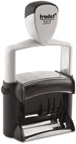 US Stamp T5117 trodat Professional 12-Message Stamp  Dater  Self-Inking  Black