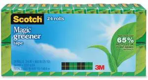 Scotch Magic Greener Tape 3/4" x 900" 1" Core 24 Rolls/Pack 81224P