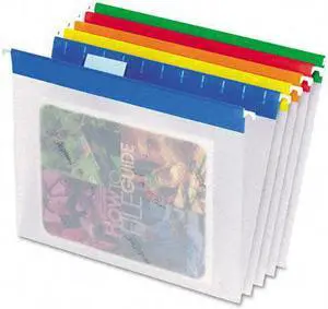 Pendaflex Poly Hanging File Folders 1/5 Tab Letter Assorted Colors 25/Box 55708