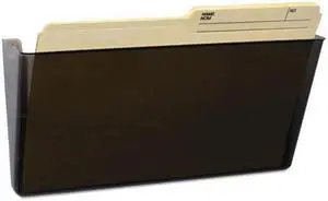 STOREX Wall File Letter 13 x 7 Single Pocket Smoke 70220U06C