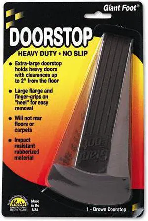 Master Caster Doorstop,N-Slip,Giant,Bn 00964