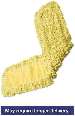 Rubbermaid - FGJ15100YL00 - Trapper Looped-End Dust Mop Head, 12 x 5, Yellow Rubbermaid - FGJ15100YL00 - Trapper Looped-End Dust Mop Head, 12 x 5, Yellow