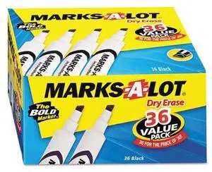 Avery Marker,Dry Erase,36/Pk,Bk 98207