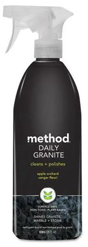 Method - 817939000656 - Daily Granite Cleaner, Apple Orchard Scent, 28 oz Spray Bottle