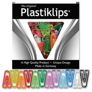 Baumgartens Plastiklips Paper Clips Medium Assorted Colors 500/Box LP0300