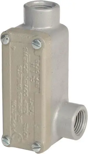 APPLETON ELECTRIC ERLR75 Conduit Outlet Body w/Cover,Iron,LR