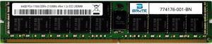 774176-001 - HP Compatible 64GB PC4-17000 DDR4-2133Mhz 4Rx4 1.2v ECC LRDIMM