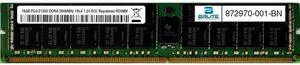 872970-001 - HP Compatible 16GB PC4-21300 DDR4-2666MHz 1Rx4 1.2V ECC Registered RDIMM 872970-001 - HP Compatible 16GB PC4-21300 DDR4-2666MHz 1Rx4 1.2V ECC Registered RDIMM