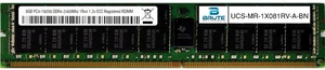 UCS-MR-1X081RV-A - Cisco Compatible 8GB PC4-19200 DDR4-2400Mhz 1Rx4 1.2v Registered RDIMM UCS-MR-1X081RV-A - Cisco Compatible 8GB PC4-19200 DDR4-2400Mhz 1Rx4 1.2v Registered RDIMM