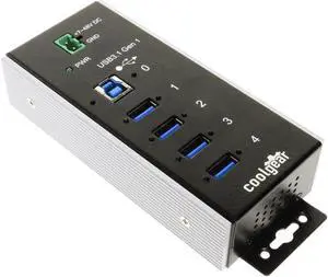 Coolgear 4 Port USB 3.2 Gen 1 Industrial Wide Temp. Range Hub
