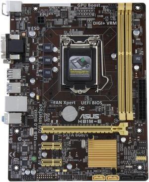 ASUS H81M-E LGA 1150 Intel H81 SATA 6Gb/s USB 3.1 uATX Intel Motherboard
