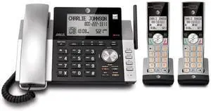AT&T CL84215 DECT 6.0 Expandable Cordless Phone System w/ Digital Answering