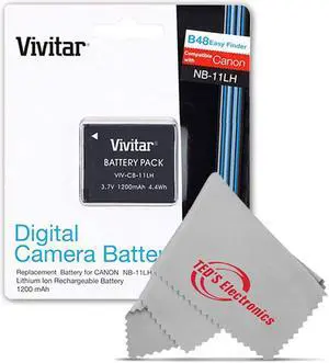 Vivitar VIV-CB-11LH Li-On Rechargeable Replacement Battery for Canon NB-11LH for Canon Powershot SX410 IS, SX400 IS, ELPH 170 IS, 340 HS 320
