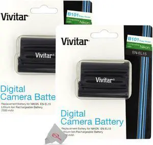 Complete Accessory Kit 2 Batteries and More for Nikon D750 D780 D850 D500 D7500