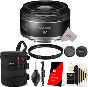 Canon RF 50mm f/1.8 STM 4515C002 Lens with Essential Accessory Kit