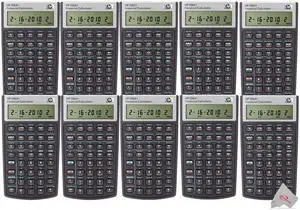 HP Ten Packs HP 10bII+ Financial Calculator Black