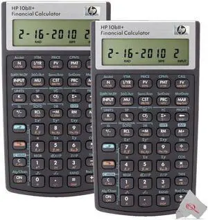 HP Two Packs HP 10bII+ Financial Calculator Black