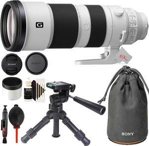Sony FE 200-600mm f/5.6-6.3 G OSS Lens + 12" Table Top Tripod Accessory Kit