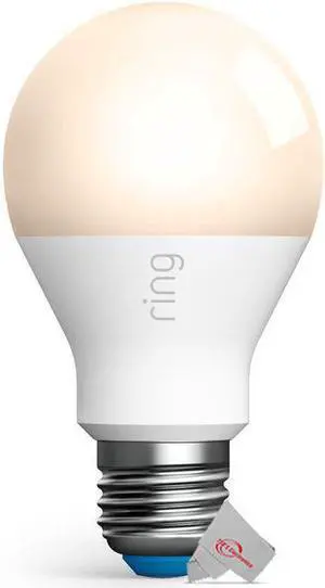 7x Ring A19 Smart LED Light Bulb Dimmable 800 Brightness Lumens Indoor / Outdoor Use