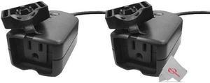 2x Vivitar Outdoor Waterproof Smart Plug WiFi Outlet Works With Alexa, Echo & Google Home No Hub Required