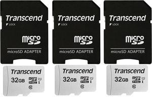 5 Packs Transcend 8GB UHS-1 Class 10 micro SD 500S Read up to 95MB/s Built  with MLC Flash Memory Card with SD Adapter