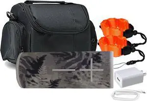 Logitech Ultimate Ears BOOM 3 Waterproof Portable Bluetooth Speaker (Jungle Grey) Bundle