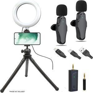 Canon EOS 5D Mark IV Digital Camera External Microphone Vidpro XM-55  13-Piece Professional Video & Broadcast Unidirectional Condenser Microphone  Kit