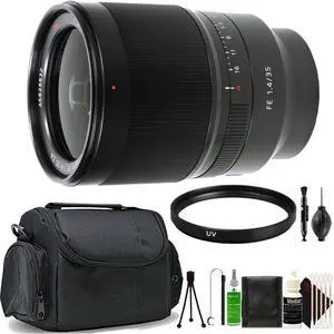 Sony Distagon T* FE 35mm f/1.4 ZA Full-frame E-mount Prime Lens + Cleaning Accessory Kit