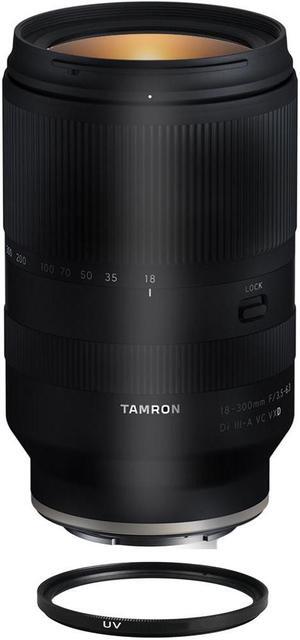 Tamron 18-300mm f/3.5-6.3 Di III-A VC VXD Superzoom Lens for Sony E with UV Filter
