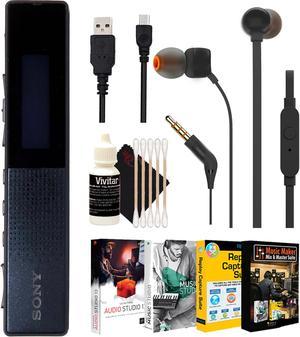 Sony TX660 Digital Voice Recorder + JBL T110 in Ear Headphones and Accessory Kit