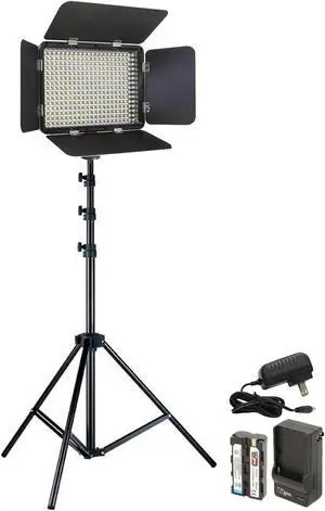 Vidpro LED-330X Varicolor Studio Video Lighting Kit with Tabletop 27" Adjustable Height Multipurpose Light Stand Solid Locking System