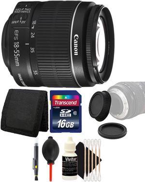 Canon EF-S 18-55mm f/3.5-5.6 IS II Lens with Accessory Bundle for Canon T7 T7i T6